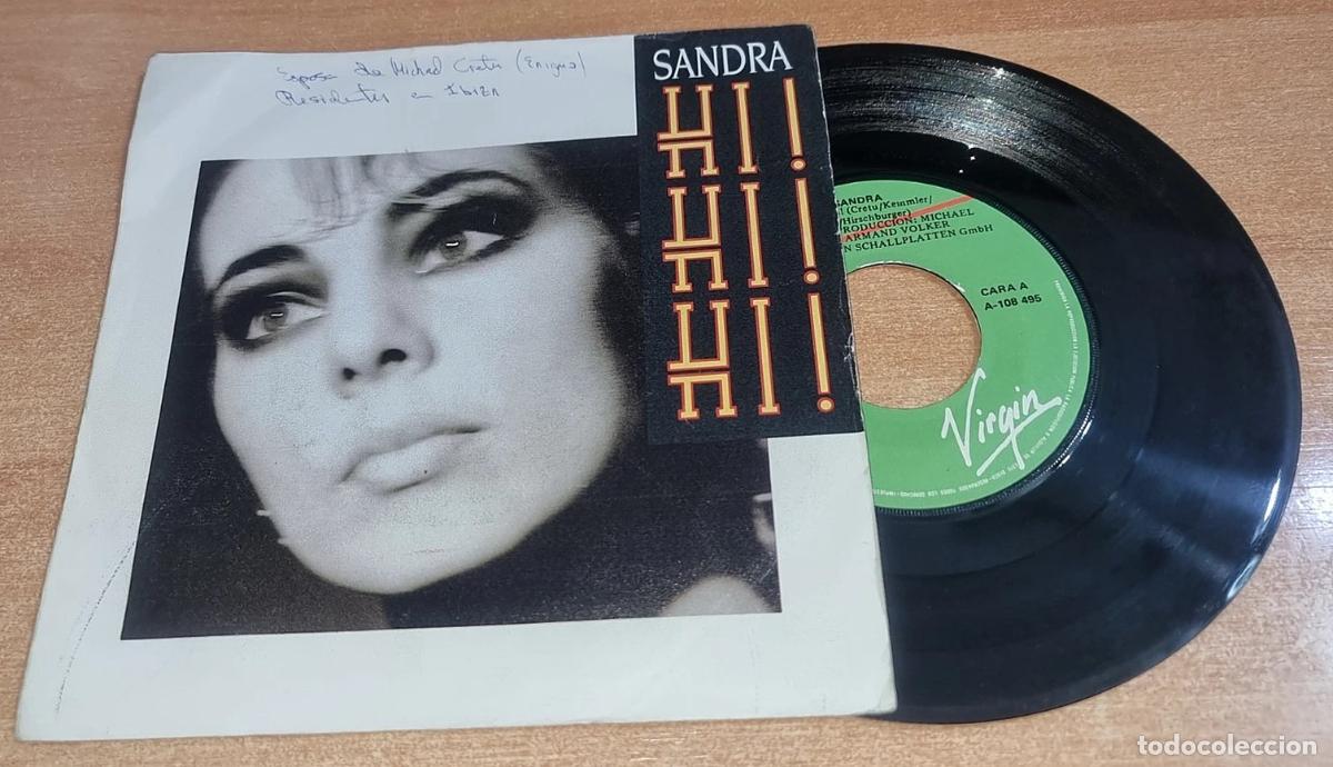 Discos de vinilo: SANDRA Hi! Hi! Hi! 7&rdquo; SINGLE VINILO DEL A&Ntilde;O 1986 MICHAEL CRETU CONTIENE 2 TEMAS
