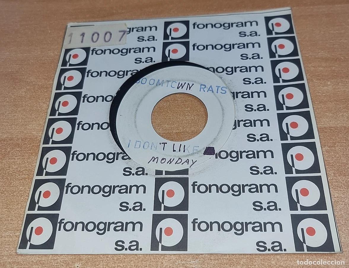Discos de vinilo: BOOMTOWN RATS I don't like mondays 7&rdquo; SINGLE VINILO PROMO ESPA&Ntilde;A TEST PRESSING CONTIENE 2 TEMAS
