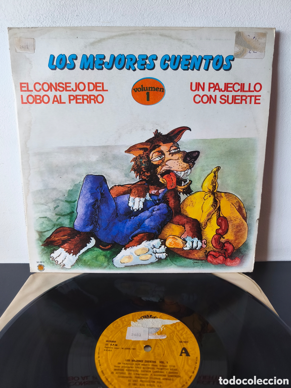 Discos de vinilo: Los Mejores Cuentos (Volumen 1: El Consejo del Lobo al Perro / Un Pajecillo con Suerte): B.2