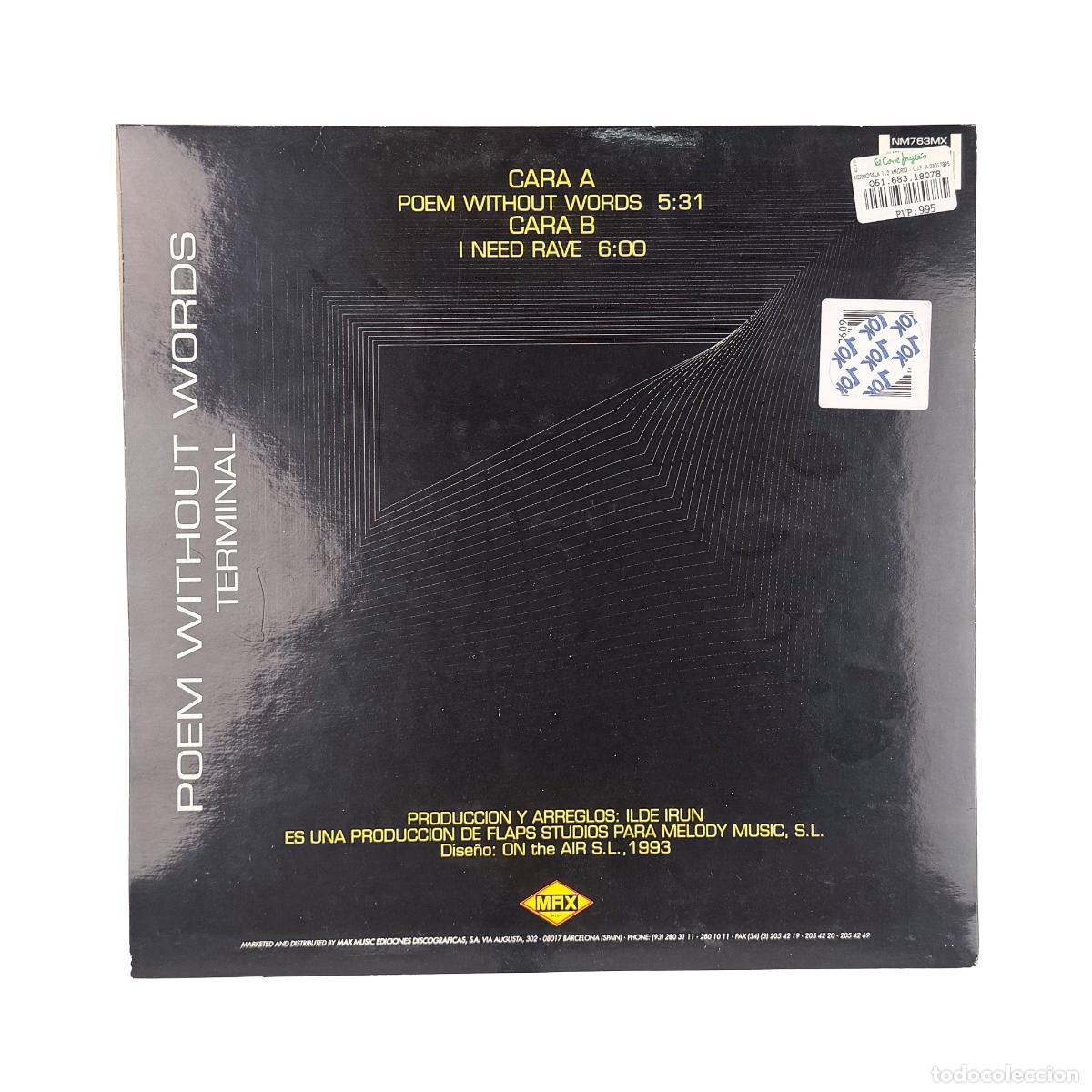 Discos de vinilo: MAXI LP. Terminal. Poem Without Words (VG+/VG+) - Foto 2