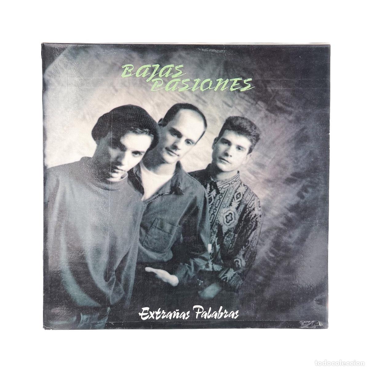 Discos de vinilo: LP. Bajas Pasiones. Extra&ntilde;as Palabras (VG/VG+)