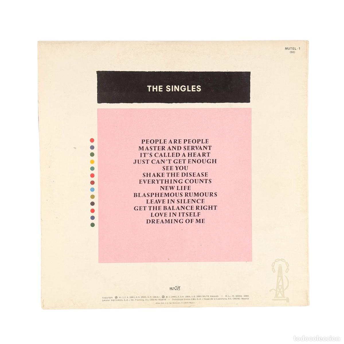 Discos de vinilo: LP. Depeche Mode. The Singles 81 - 85 1 (VG+/VG+) - Foto 2