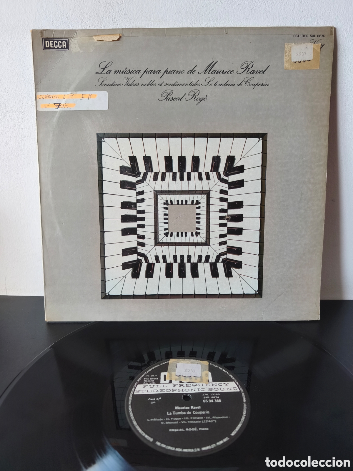 Discos de vinilo: Pascal Rog&eacute; ​La m&uacute;sica para piano de Maurice Ravel (Sonatine &middot; Valses nobles et sentimentales B.3