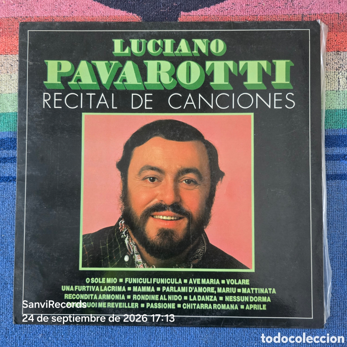 Discos de vinilo: [LP] LUCIANO PAVAROTTI: RECITAL DE CANCIONES (DIVUSCA) (1990)