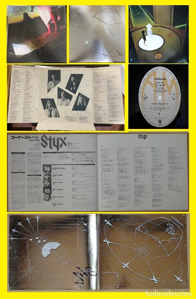 Discos de vinilo: STYX / CORNERSTONE 1979 !! COMPLETA 1&ordf; EDIC ORG USA !! 1&ordm; CARPETA + ENCARTE, EXC