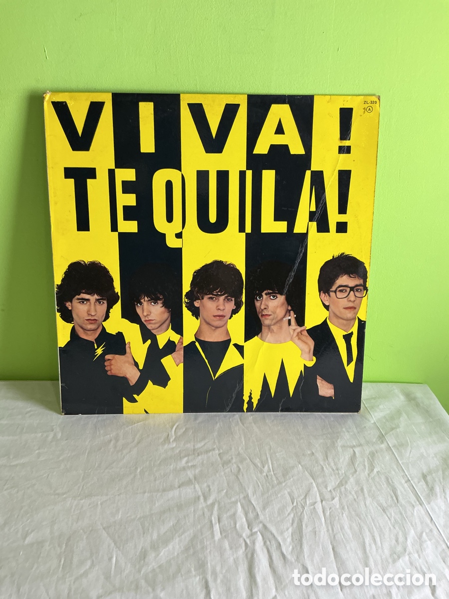 Discos de vinilo: Tequila &ndash; &iexcl;Viva! Tequila! | LP original espa&ntilde;ol de 1980, portada amarilla y encarte