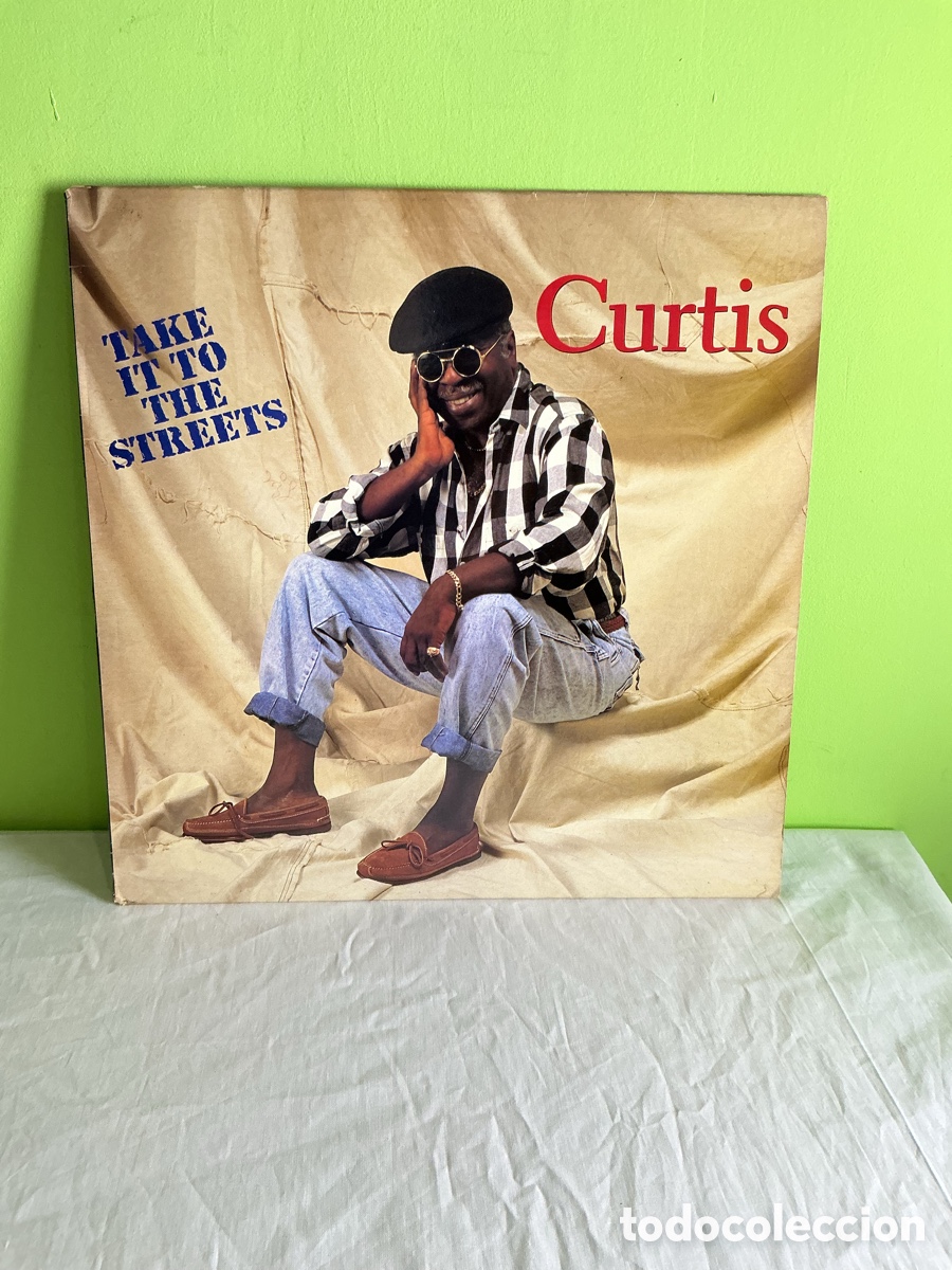 Discos de vinilo: Curtis Mayfield &ndash; Take It to the Streets | LP de vinilo Curtom, 1990