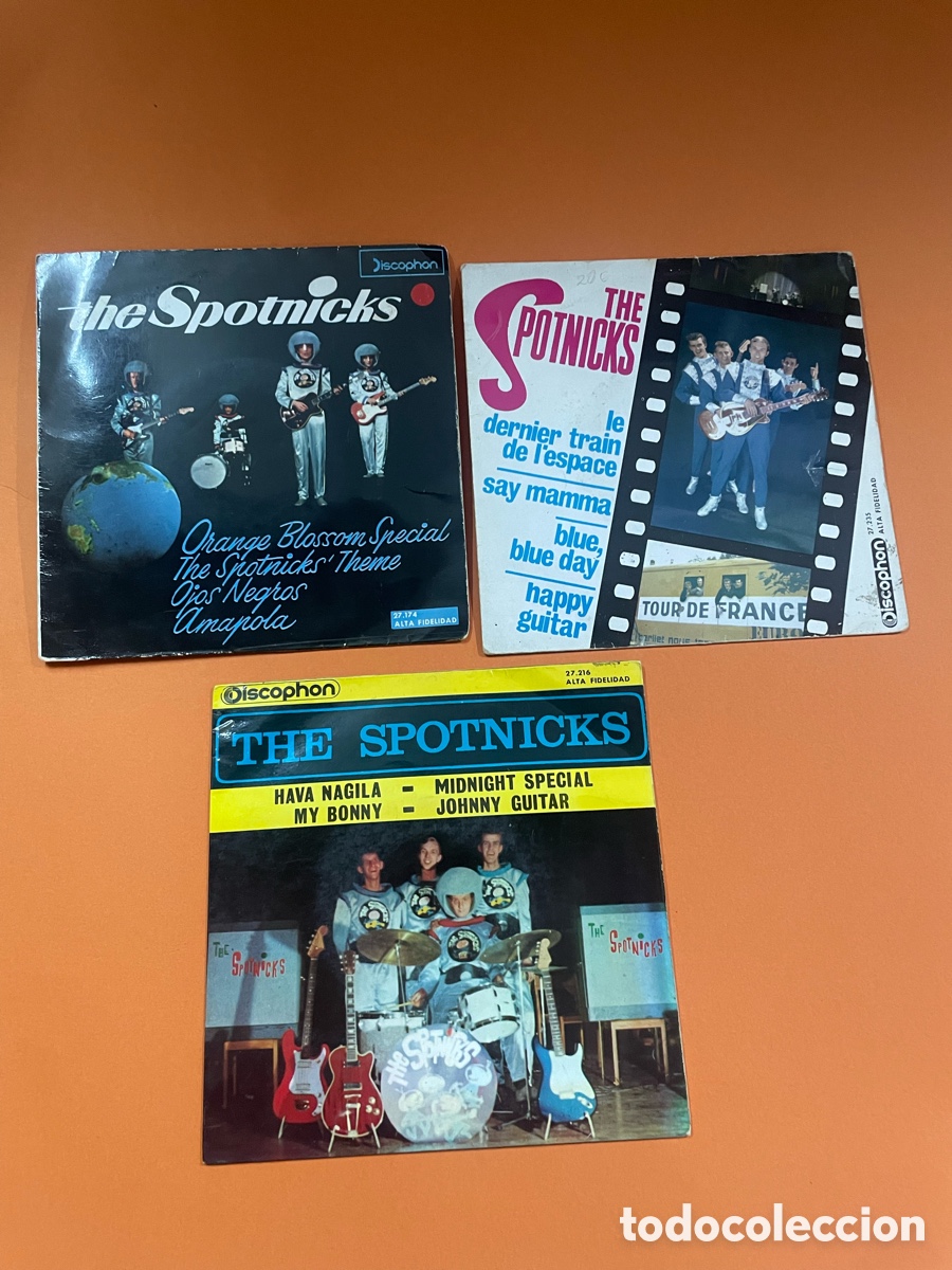 Discos de vinilo: Lote 3 Singles The Spotnicksc