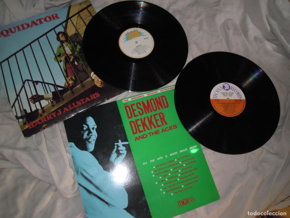 Discos de vinilo: 2 LP HARRY J ALLSTARS 'LIQUIDATOR', DESMOD DEKKER & ACES, HITS, TROJAN RECORD, REGGAE, SKA, RAREZAS
