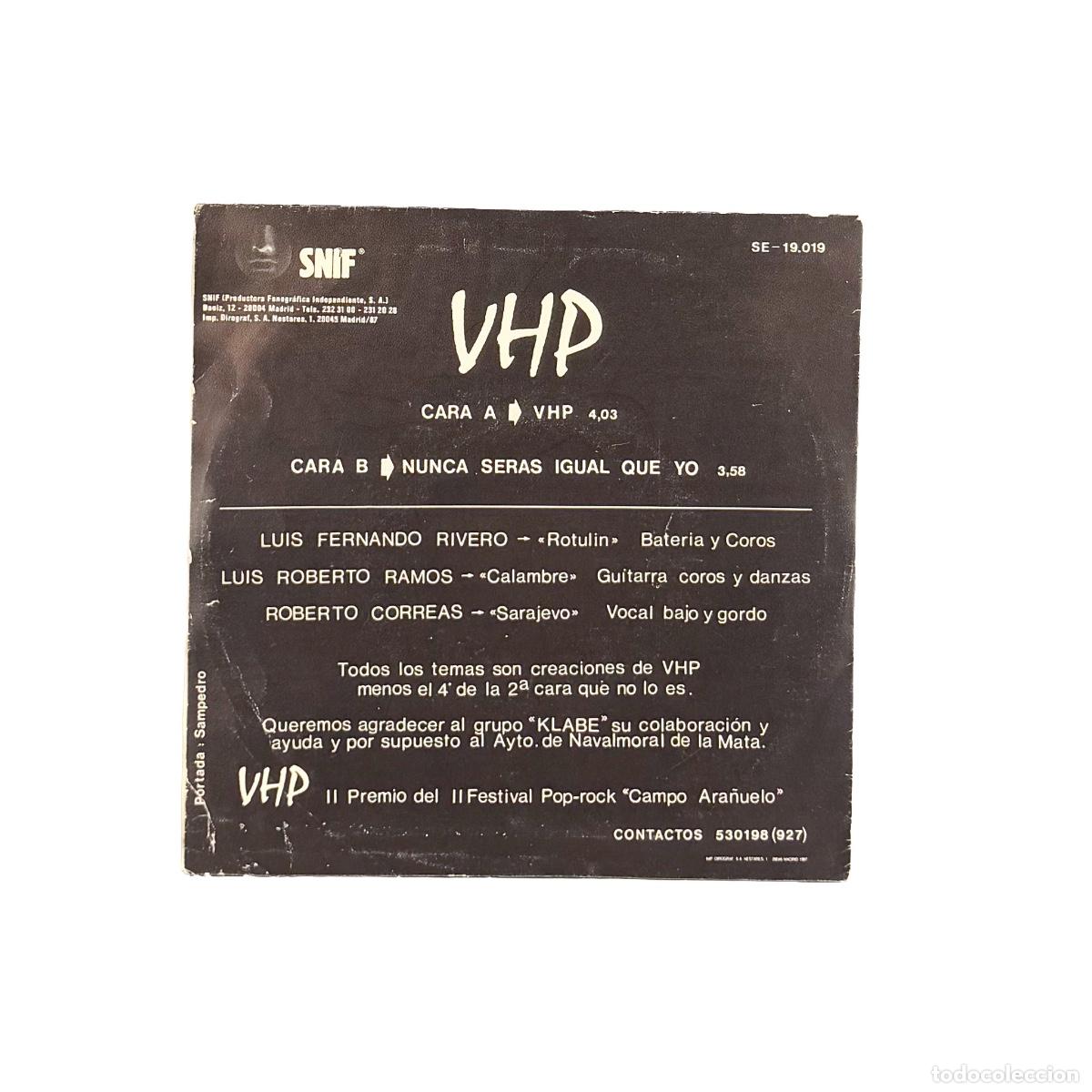Discos de vinilo: SINGLE. VHP. VHP (VG/VG) - Foto 2