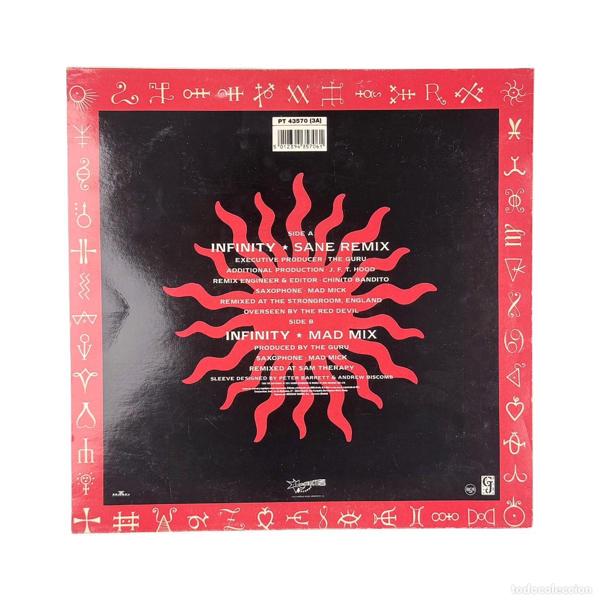 Discos de vinilo: MAXI LP. Guru Josh. Infinity (The Remix) (VG/VG+) - Foto 2