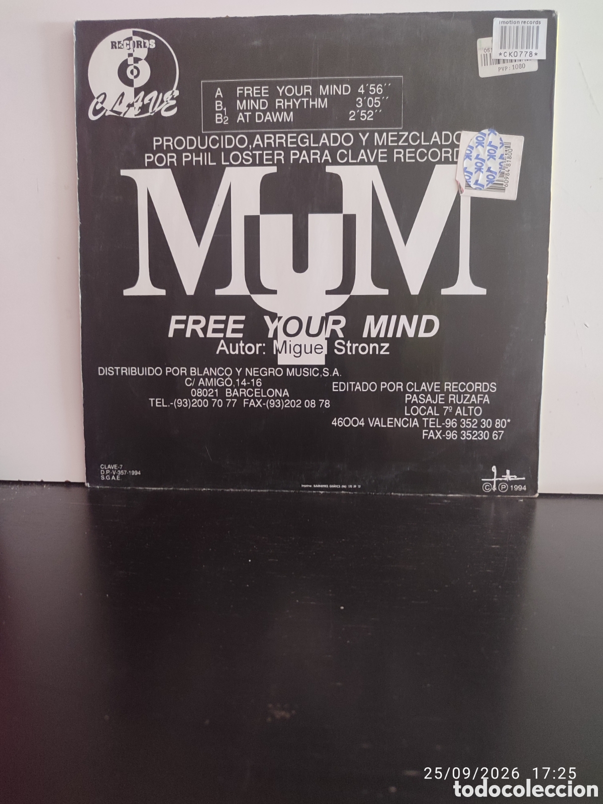 Discos de vinilo: Disco de vinilo CK0778 - Foto 2