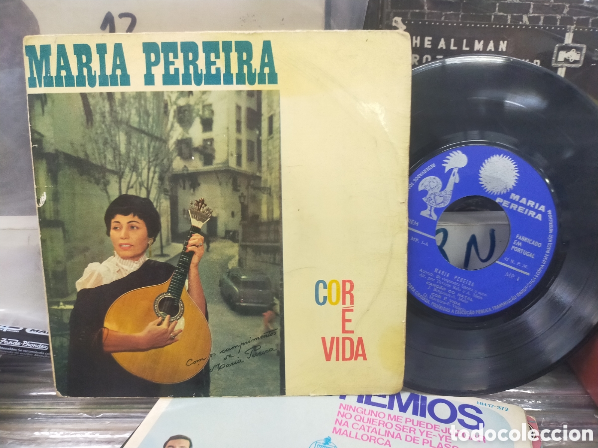 Discos de vinilo: Mar&iacute;a pereira ep cor e vida can&ccedil;ao do natal + 3 portugal