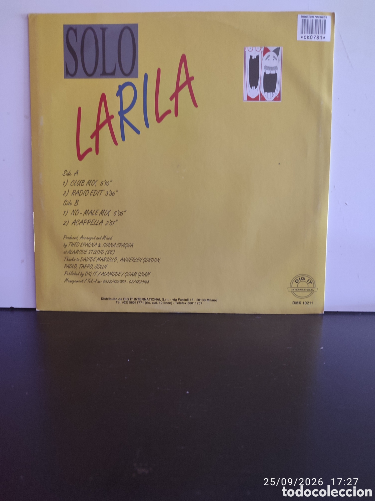 Discos de vinilo: Disco de vinilo CK0781 - Foto 2