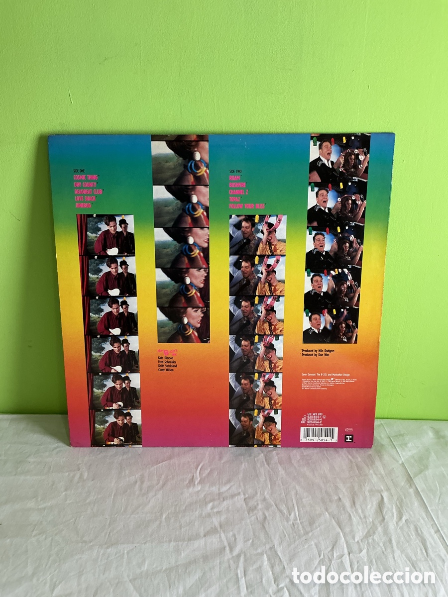 Discos de vinilo: The B-52&rsquo;s &ndash; Cosmic Thing | LP original de 1989 con encarte