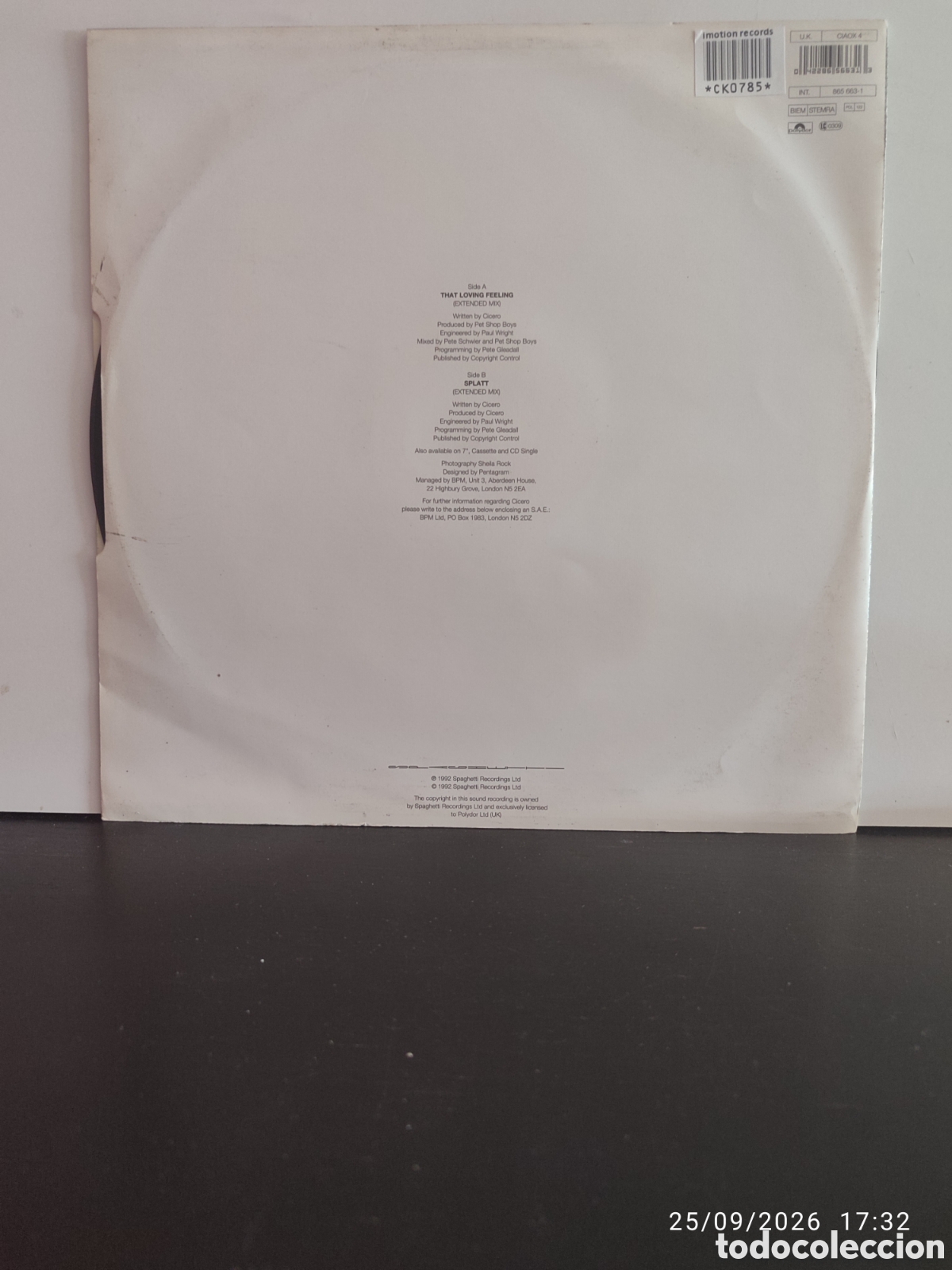 Discos de vinilo: Disco de vinilo CK0785 - Foto 2