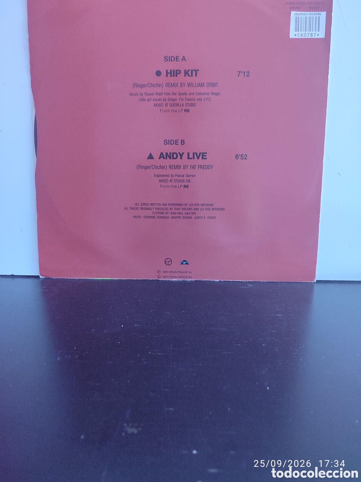 Discos de vinilo: Disco de vinilo CK787 - Foto 2