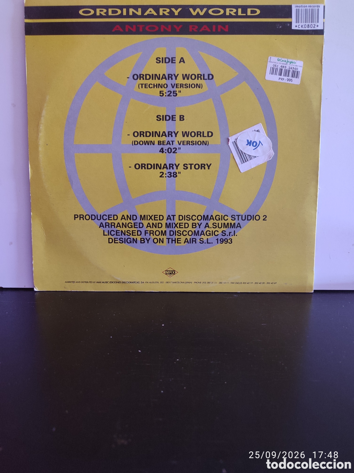 Discos de vinilo: Disco de vinilo CK0802 - Foto 2