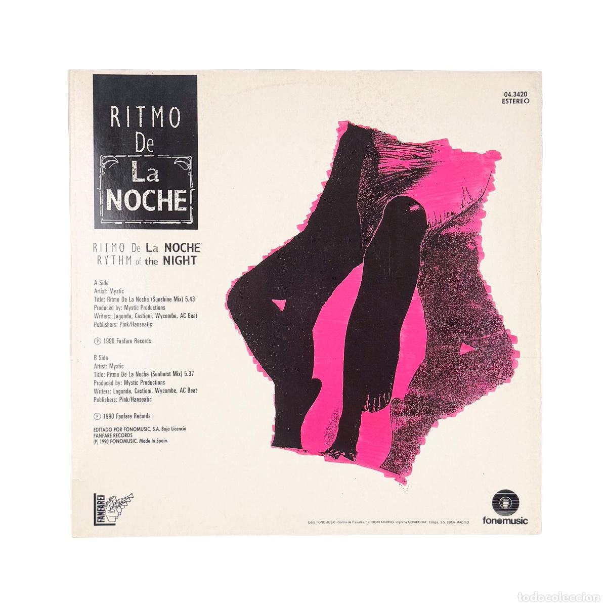 Discos de vinilo: MAXI LP. Mystic. Ritmo De La Noche (G+/VG+) - Foto 2