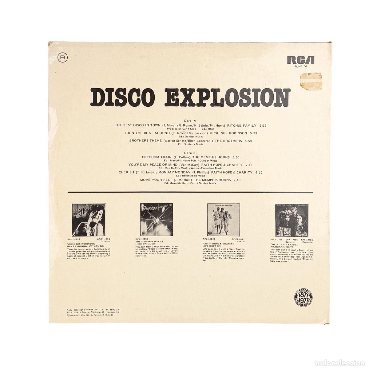 Discos de vinilo: LP. Varios. Disco Explosion (VG/VG+) - Foto 2
