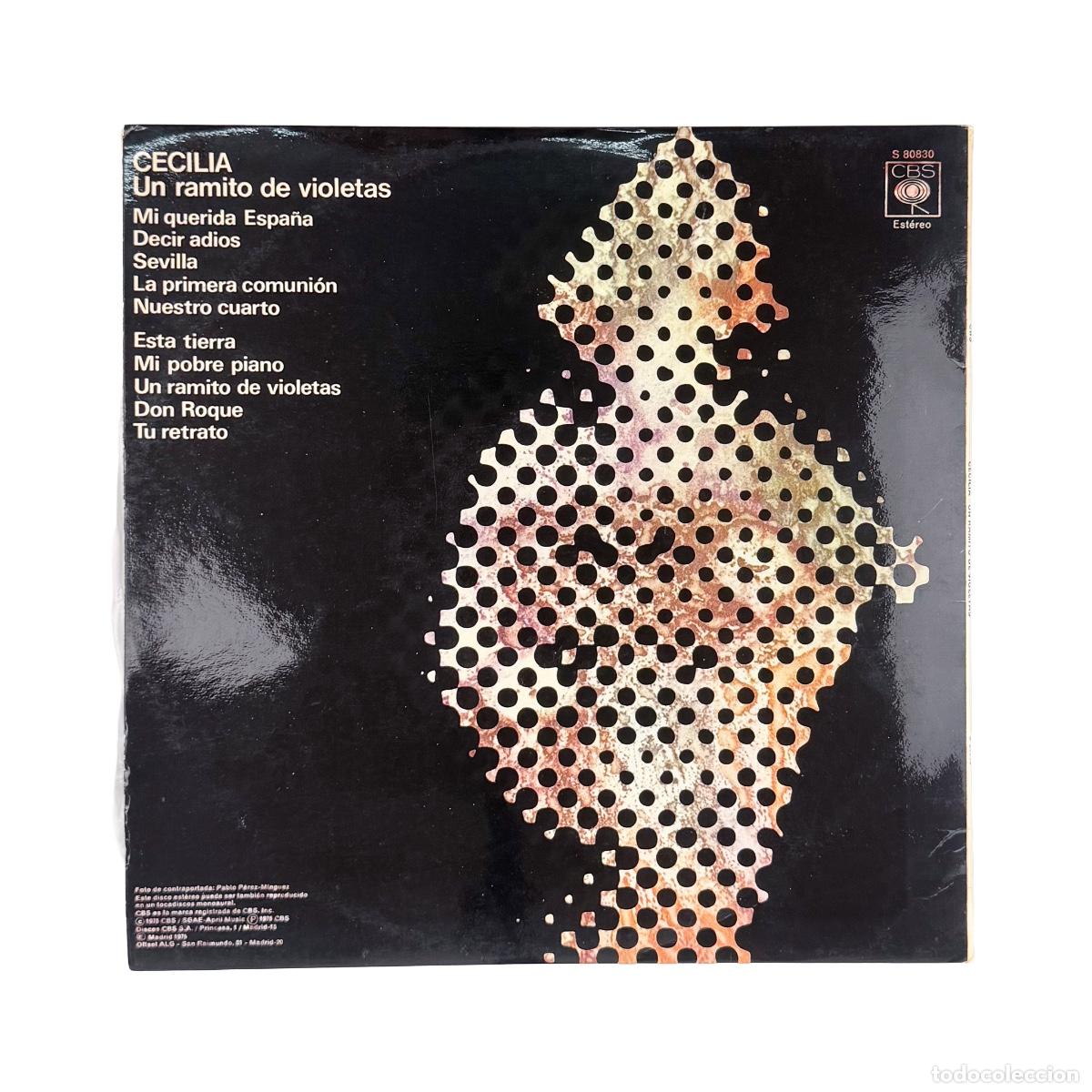 Discos de vinilo: LP. Cecilia. Un Ramito De Violetas (VG+/VG+) - Foto 3
