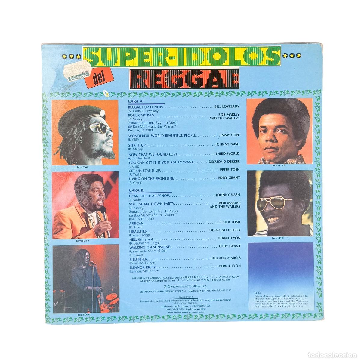 Discos de vinilo: LP. Various. Super~Idolos Del Reggae (G+/VG+) - Foto 2