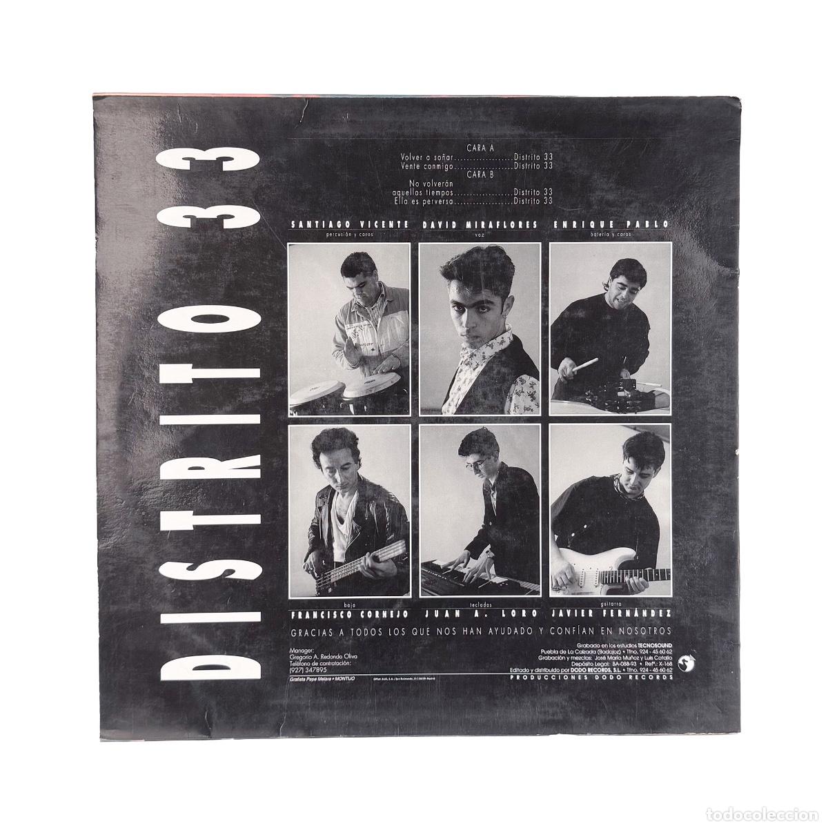 Discos de vinilo: LP. Distrito 33. Volver a So&ntilde;ar - Foto 2