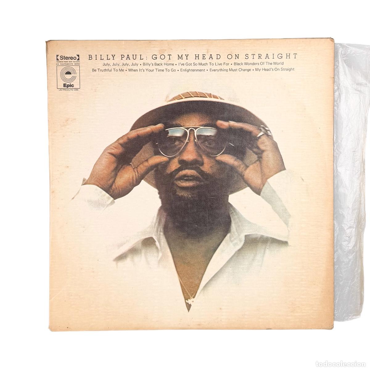 Vinyl records: LP. Billy Paul. Got My Head On Straight (G+/VG)