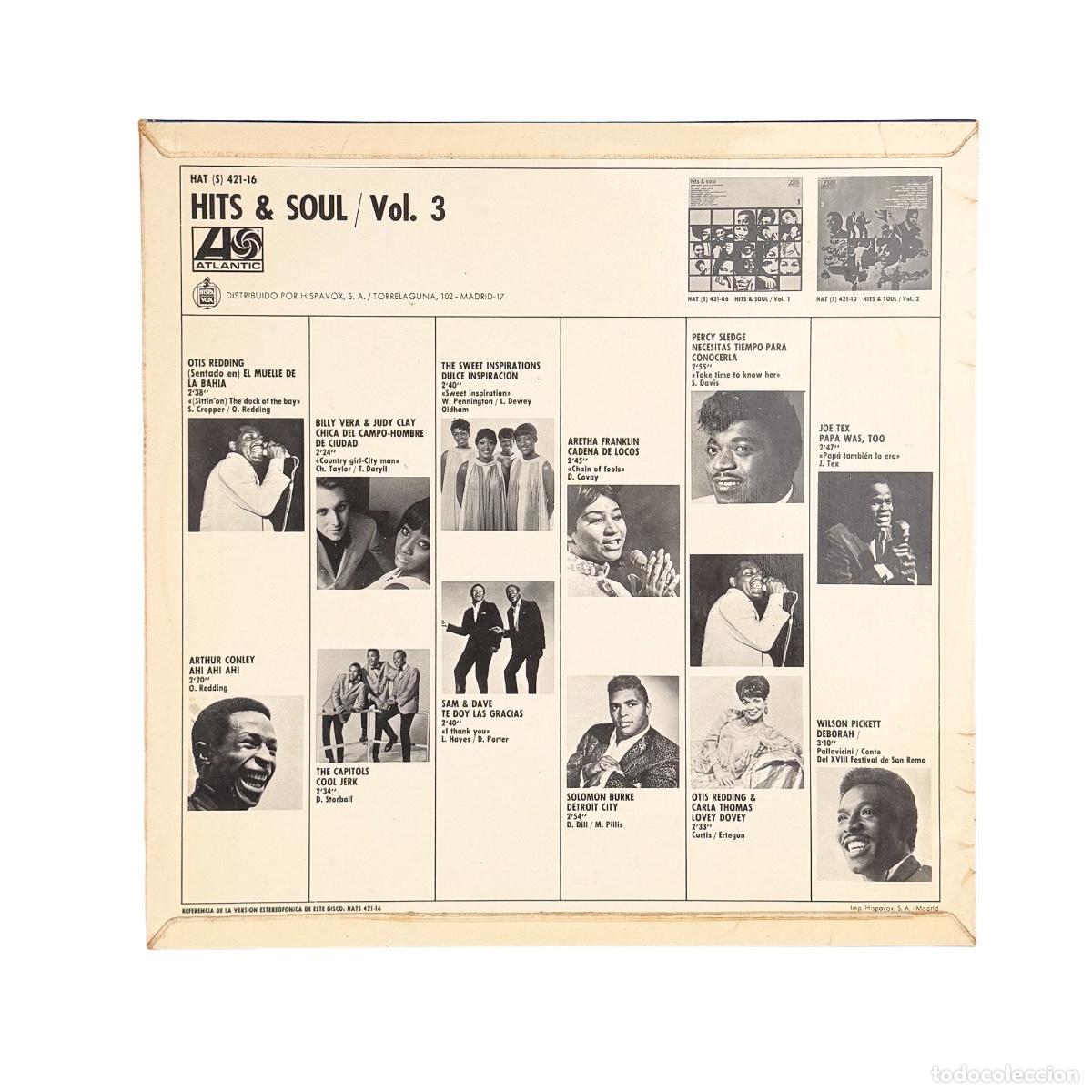 Discos de vinilo: LP. Varios. Hits & Soul 3 (VG+/VG+) - Foto 2