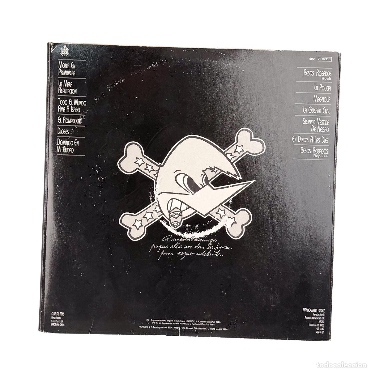 Discos de vinilo: LP. Loquillo Y Trogloditas. Morir En Primavera (VG/VG+) - Foto 2