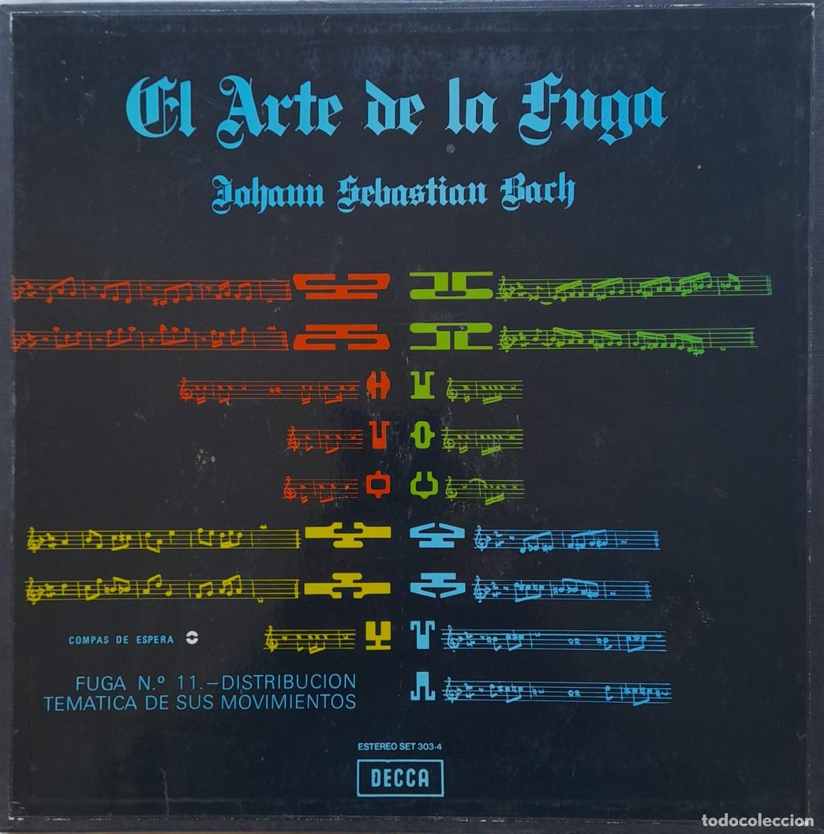 Discos de vinilo: JOHANN SEBASTIAN BACH. El arte de la fuga. Box 2 LP DECCA 1966