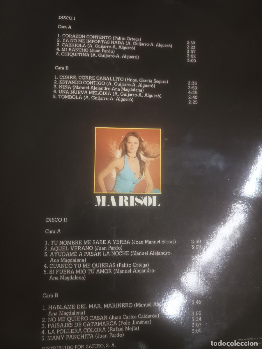 Discos de vinilo: DISCO DOBLE LP MARISOL - Foto 3