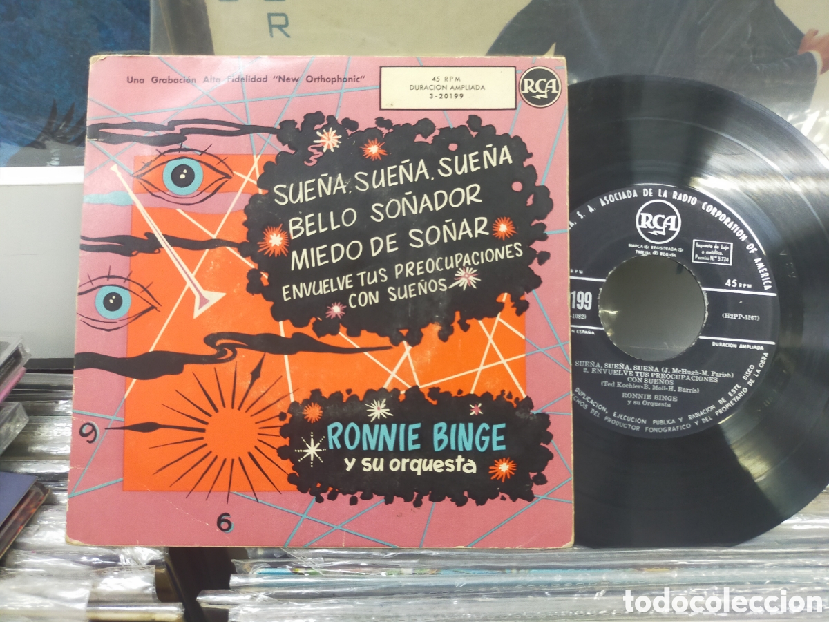 Discos de vinilo: Ronnie binge ep sue&ntilde;a,sue&ntilde;a,sue&ntilde;a + 3