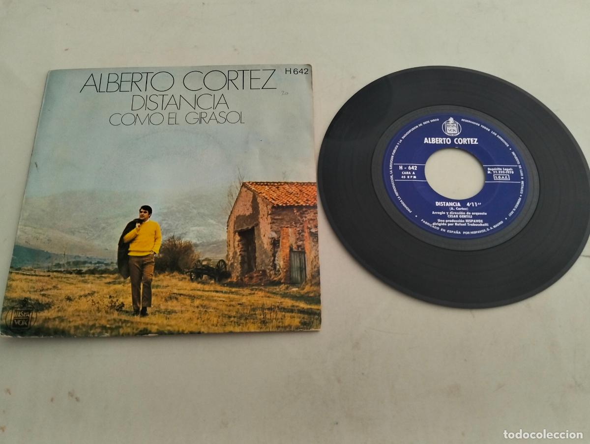 Discos de vinilo: DISCO SINGLE, ALBERTO CORTEZ, DISTANCIA