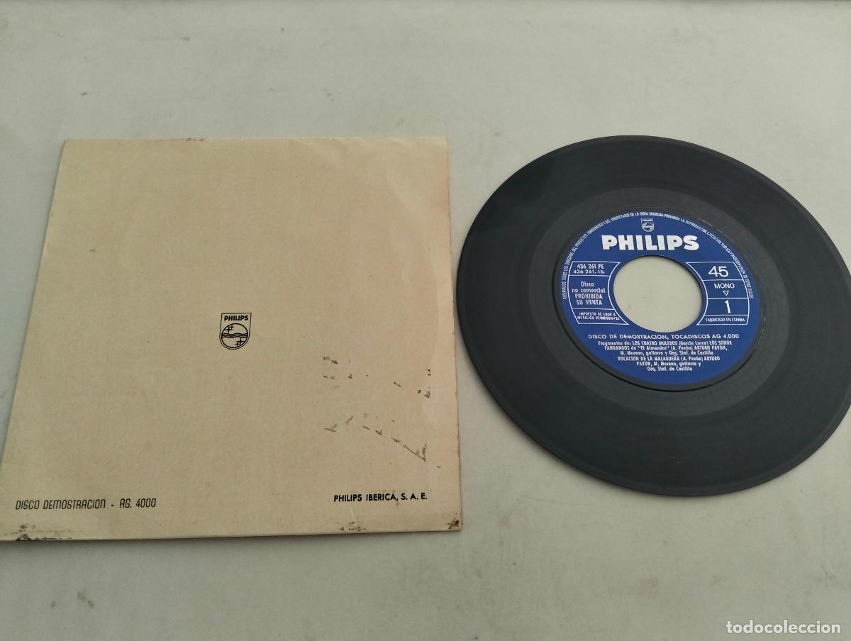 Discos de vinilo: DISCO SINGLE, DISCO DEMOSTRACION - AG, 4000, PHILIPS IBERICA