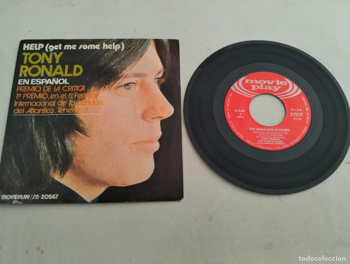 Discos de vinilo: DISCO SINGLE, TONY RONALD, HELP