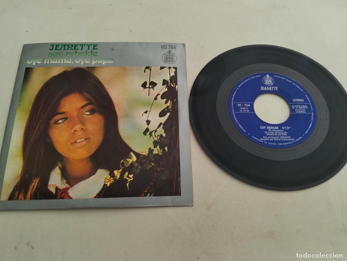 Discos de vinilo: DISCO SINGLE, JEANETTE, SOY REBELDE