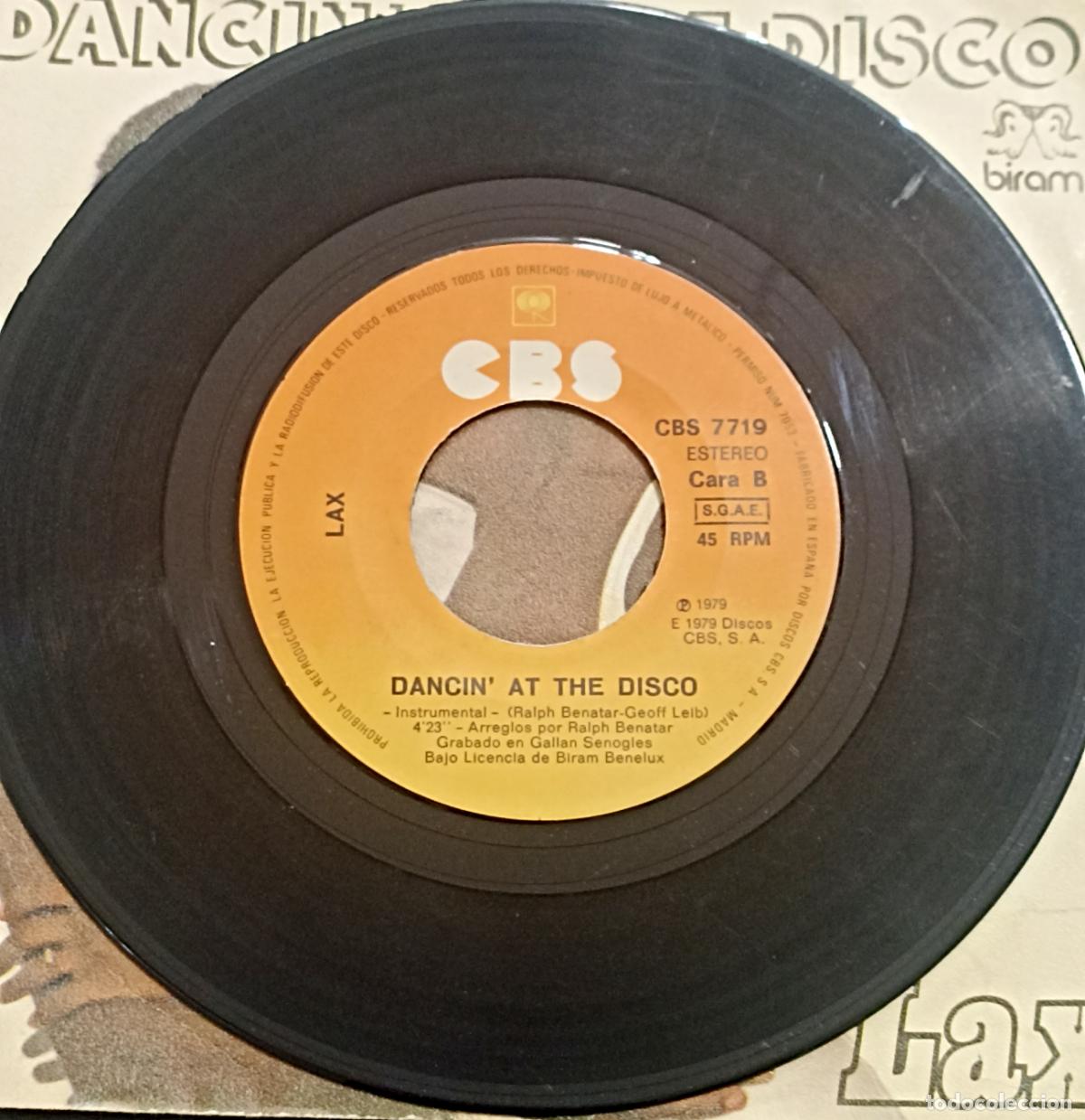 Discos de vinilo: SINGLE LAX - DANCIN&acute;AT THE DISCO - CBS 1979 - Foto 4