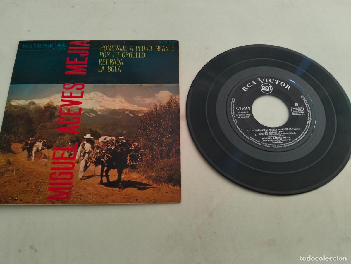 Discos de vinilo: DISCO SINGLE, MIGUEL ACEVES MEJIA, HOMENAJE A PEDRO INFANTE