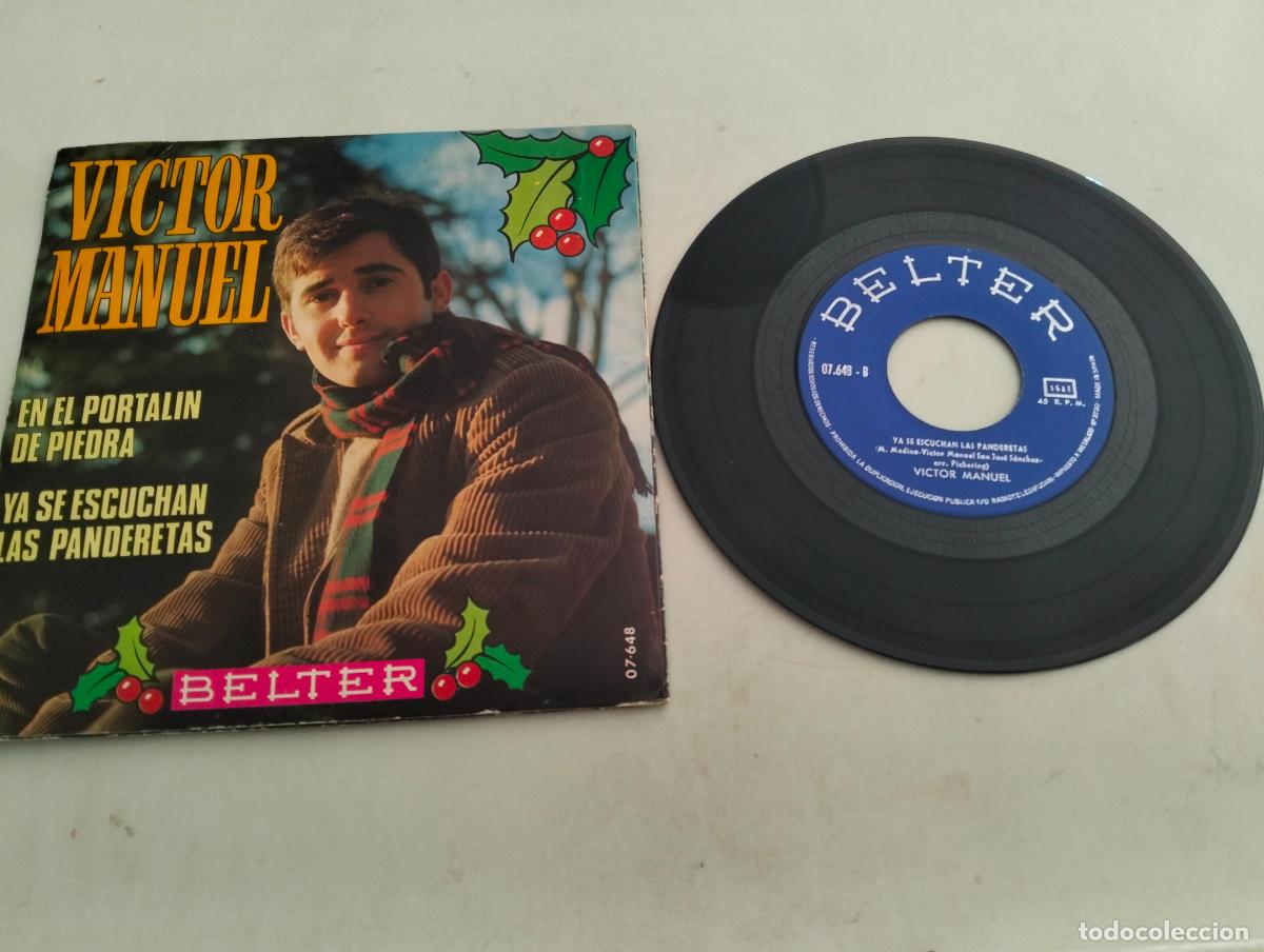 Discos de vinilo: DISCO SINGLE, VICTOR MANUEL, EN EL PORTALIN DE PIEDRA - Foto 2
