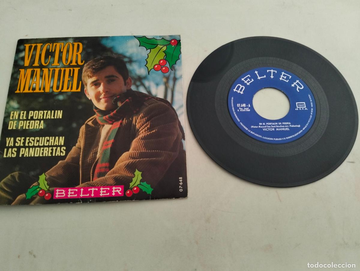 Discos de vinilo: DISCO SINGLE, VICTOR MANUEL, EN EL PORTALIN DE PIEDRA