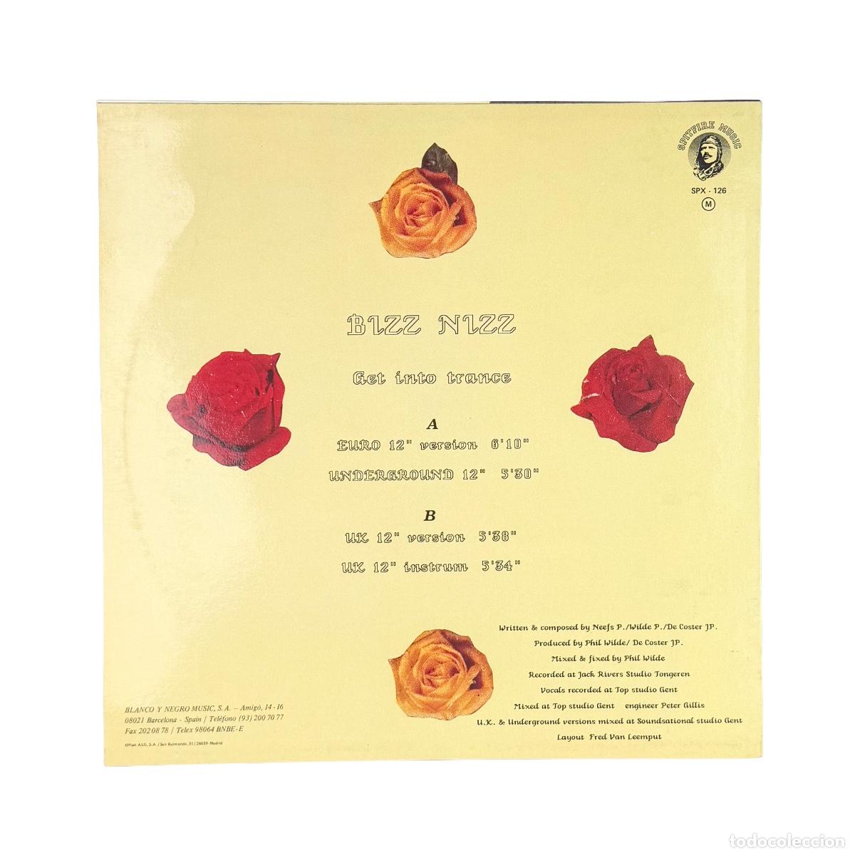 Discos de vinilo: MAXI LP. Bizz Nizz. Get Into Trance (VG/VG+) - Foto 2
