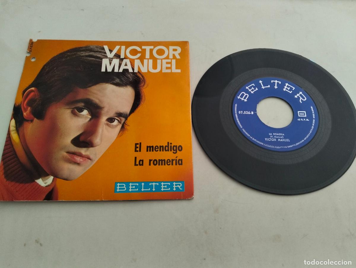 Discos de vinilo: DISCO SINGLE, VICTOR MANUEL, EL MENDIGO - Foto 2