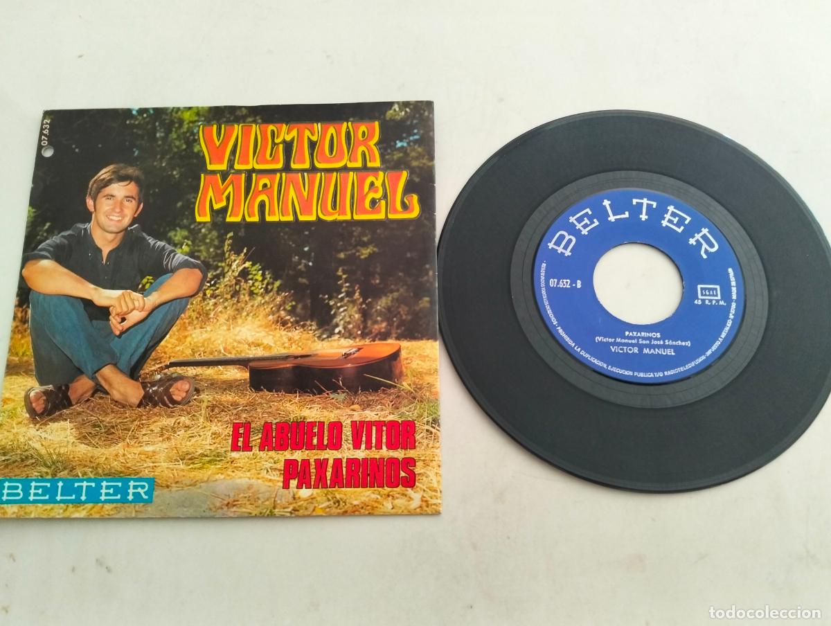 Discos de vinilo: DISCO SINGLE, VICTOR MANUEL, EL ABUELO VITOR - Foto 2