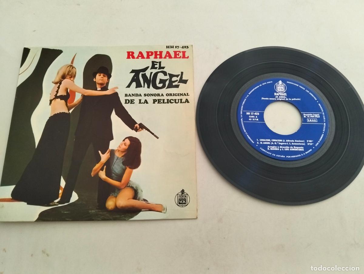 Discos de vinilo: DISCO SINGLE, RAPHAEL, EL ANGEL - Foto 1