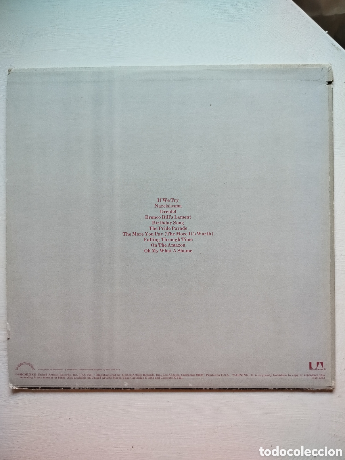 Discos de vinilo: Don McLean LP 1972.. - Foto 2