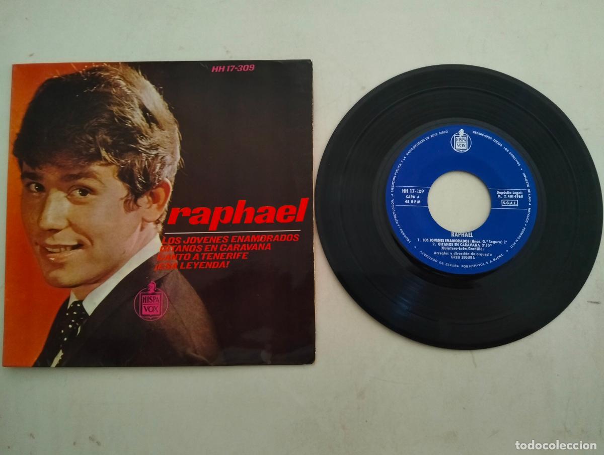 Vinyl records: DISCO SINGLE, RAPHAEL, LOS JOVENES ENAMORADOS