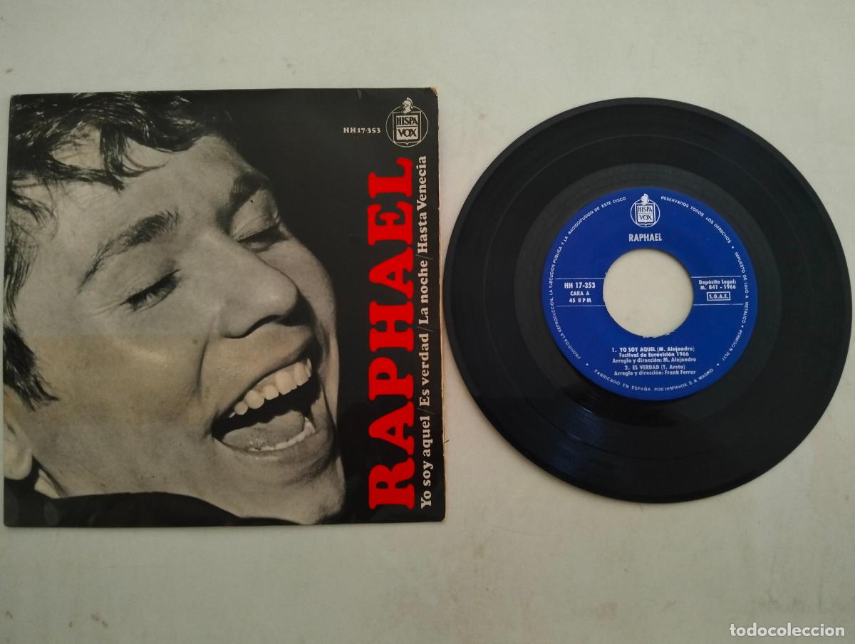 Discos de vinilo: DISCO SINGLE, RAPHAEL, YO SOY AQUEL - Foto 1