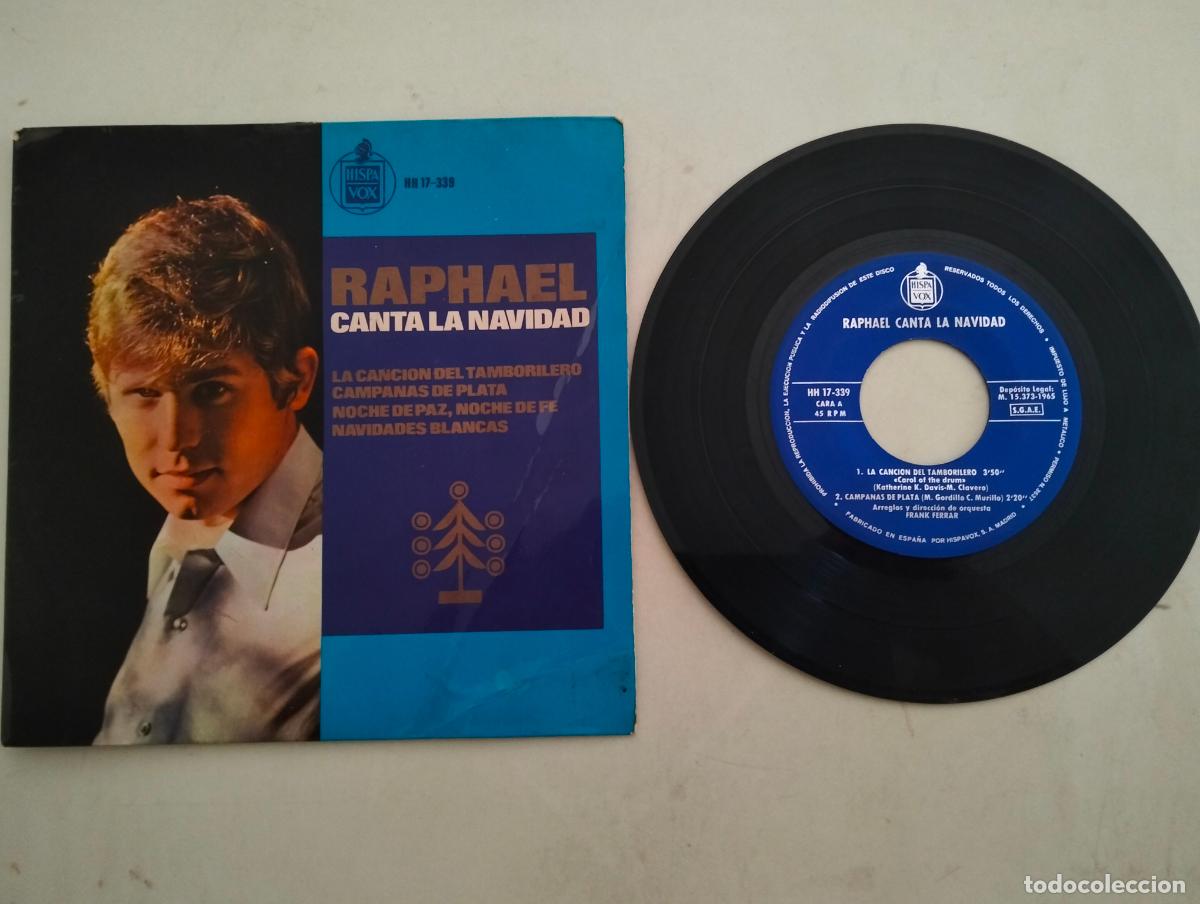 Discos de vinilo: DISCO SINGLE, RAPHAEL, CANTA A LA NAVIDAD - Foto 1