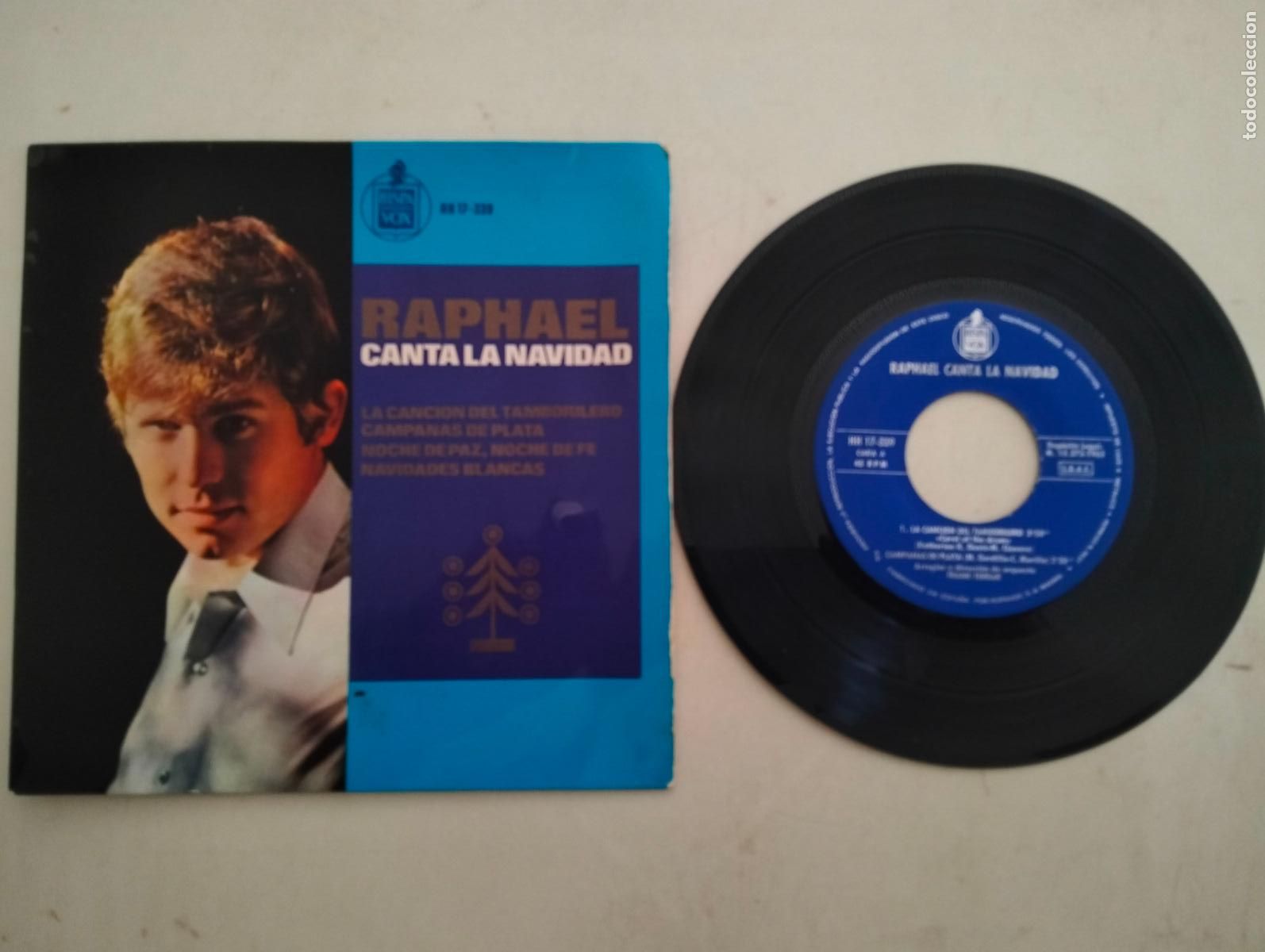 Discos de vinilo: DISCO SINGLE, RAPHAEL, CANTA A LA NAVIDAD